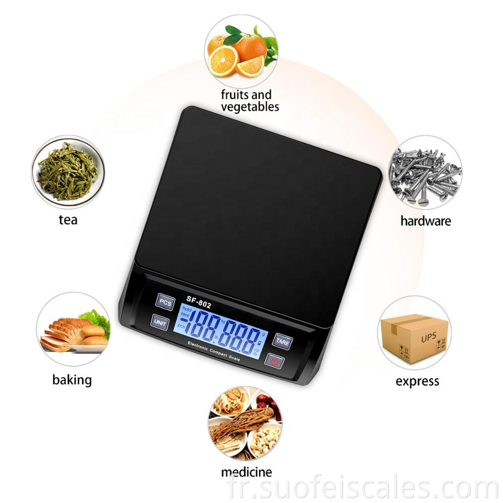 SF 802 30kg 1g Digitale Post-Skala Waage Bench Postal Expédition Scale Table Top Top Electronic 30kg Compact Scale